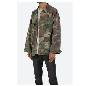 EA Industries Standard Issue Military Vintage Woodland Camouflage Combat Jacket